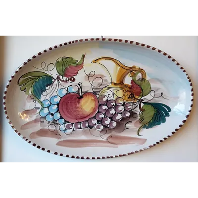 Hand-painted ceramic plate
