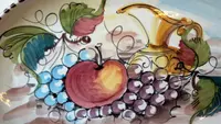 Hand-painted ceramic plate