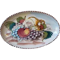 Piatto in ceramica dipinto a mano