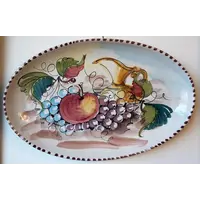 Hand-painted ceramic plate
