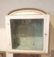 Lacquered and gilded wood showcase cabinet 18th century