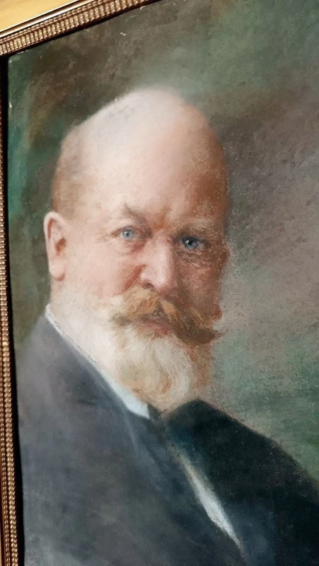 Pastel painting manly portrait- 19th century