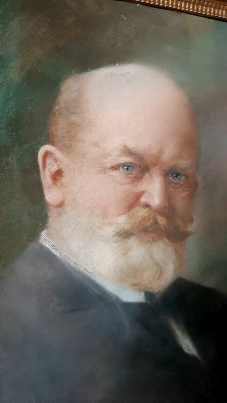 Pastel painting manly portrait- 19th century