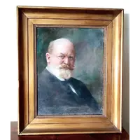 Pastel painting manly portrait- 19th century