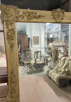 Beautiful Antique Wood and Golden Pastel Mirror