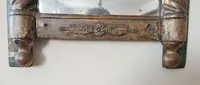 small antique empire mirror gilded wood painted on glass