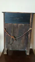 small antique empire mirror gilded wood painted on glass