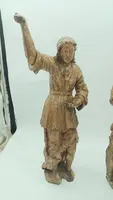Antique Couple gilded wood carvings angels REGGICERO