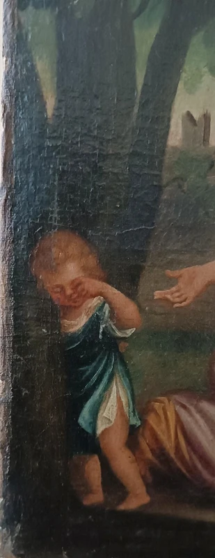 Antique painting-oil on canvas-ESTASIS OF SANTA MARGHERITA FROM CORTONA-Italian school 18th century