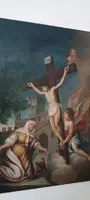 Antique painting-oil on canvas-ESTASIS OF SANTA MARGHERITA FROM CORTONA-Italian school 18th century