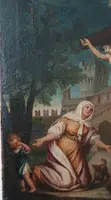 Antique painting-oil on canvas-ESTASIS OF SANTA MARGHERITA FROM CORTONA-Italian school 18th century
