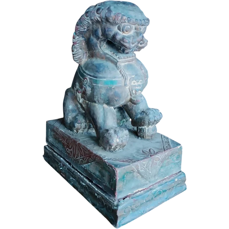 Lacquered wood pho dog-China early xx century