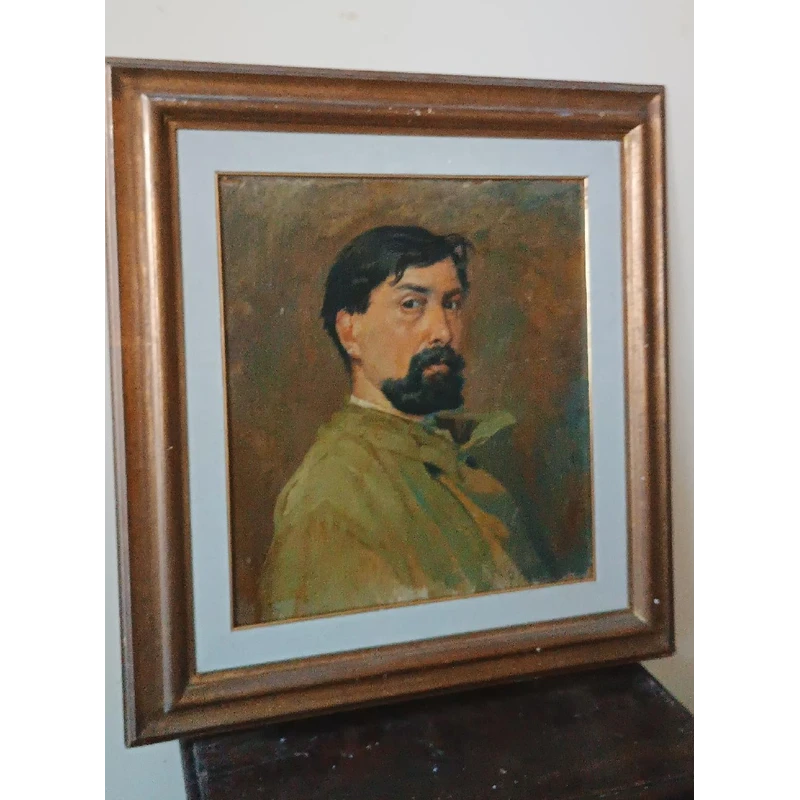 Oil on canvas portrait 1920s-painted on the back -Giuseppe Torelli ( 1881 -1959 )
