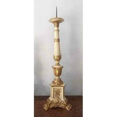 FINE GOLDEN LACQUERED WOOD CANDELIER 700 h.80 cm