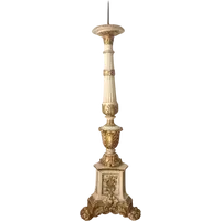 FINE GOLDEN LACQUERED WOOD CANDELIER 700 h.80 cm