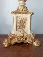 FINE GOLDEN LACQUERED WOOD CANDELIER 700 h.80 cm