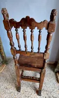 Pair of Carved Chairs Italian Manufacture Of The Seventeenth Century Rare