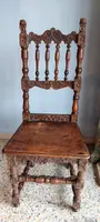 Pair of Carved Chairs Italian Manufacture Of The Seventeenth Century Rare
