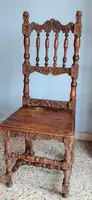 Pair of Carved Chairs Italian Manufacture Of The Seventeenth Century Rare