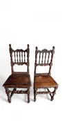 Pair of Carved Chairs Italian Manufacture Of The Seventeenth Century Rare
