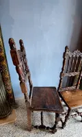 Pair of Carved Chairs Italian Manufacture Of The Seventeenth Century Rare