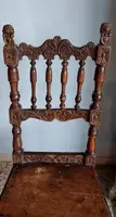 Pair of Carved Chairs Italian Manufacture Of The Seventeenth Century Rare