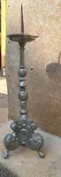 CHANDELIER ANTIQUE EN ÉTAIN BAROQUE LUIGI XIV ORIGINAL 18E SIÈCLE