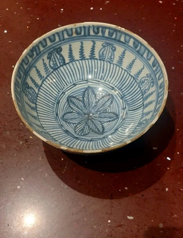 Ancienne coupe bleue de Chine 17ème siècle Dynastie MING