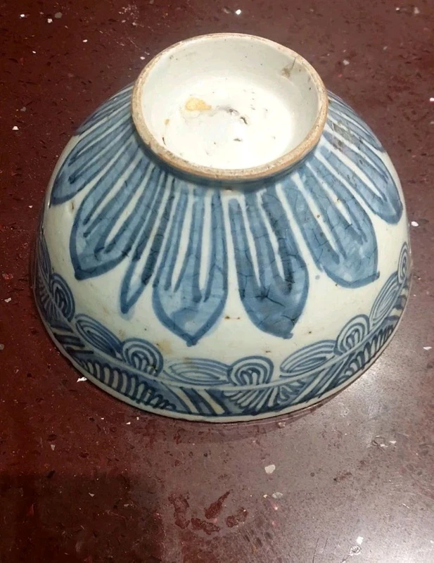 Ancienne coupe bleue de Chine 17ème siècle Dynastie MING