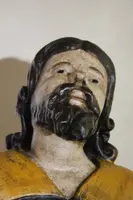 Scultura lignea policroma,San Rocco su basamento.
