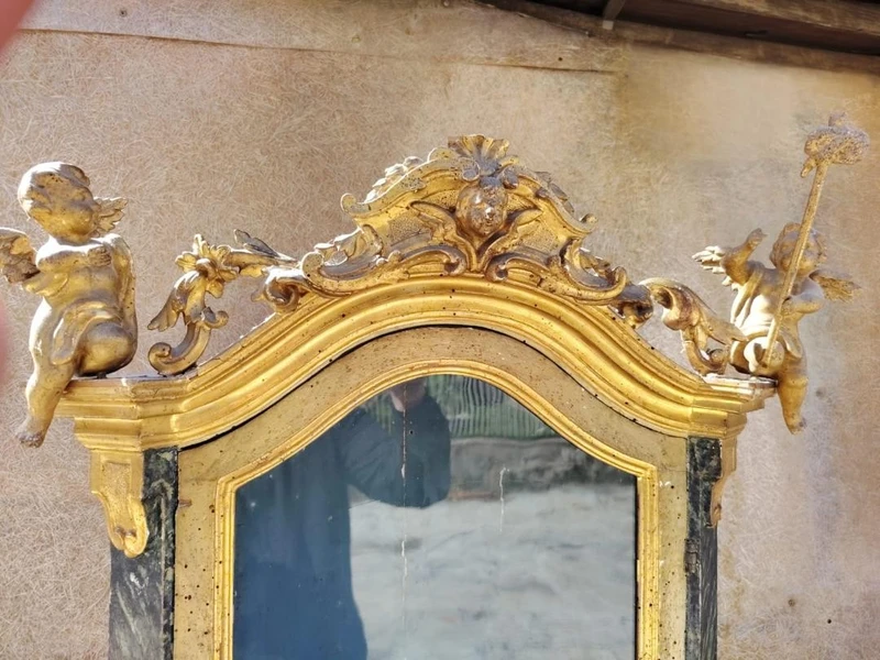 Antica teca vetrina Periodo Barocco toscana fine 600