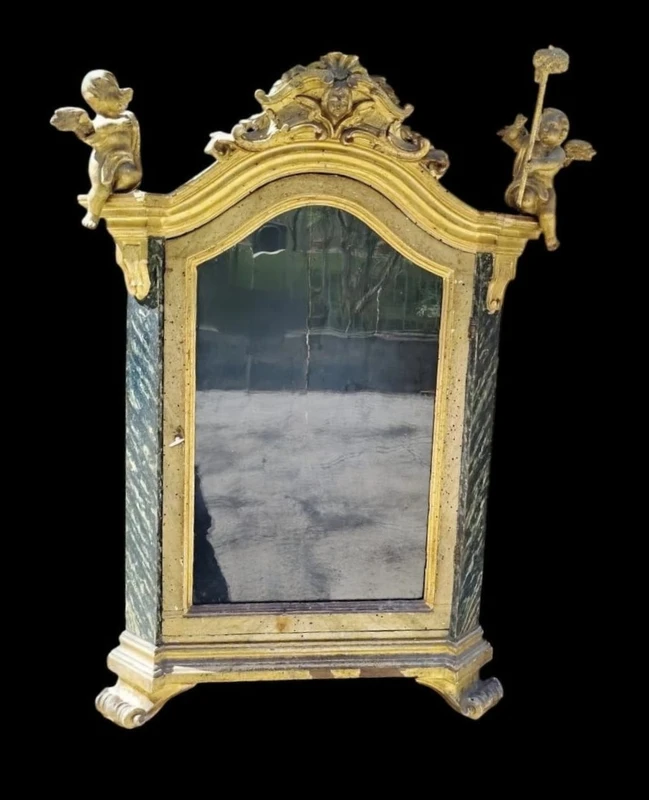 Antica teca vetrina Periodo Barocco toscana fine 600