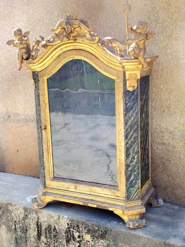 Antica teca vetrina Periodo Barocco toscana fine 600