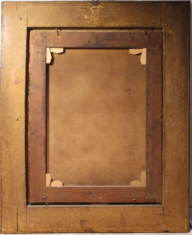 Sacra Famiglia  ( San Giovannino Elisabetta e Zaccaria ) dipinto olio su tela.