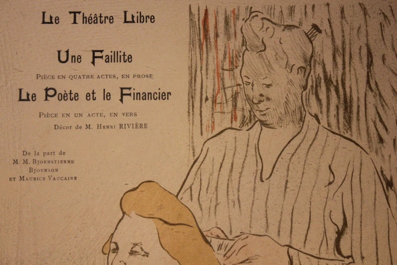 Henri de Toulouse-Lautrec 1864-1901 | La toletta per "Le Théâtre Libre" (1893) Il parrucchiere