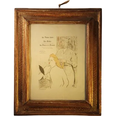 Henri de Toulouse-Lautrec 1864-1901 | The dressing table for "Le Théâtre Libre" (1893) The hairdresser