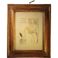 Henri de Toulouse-Lautrec 1864-1901 | La toletta per "Le Théâtre Libre" (1893) Il parrucchiere