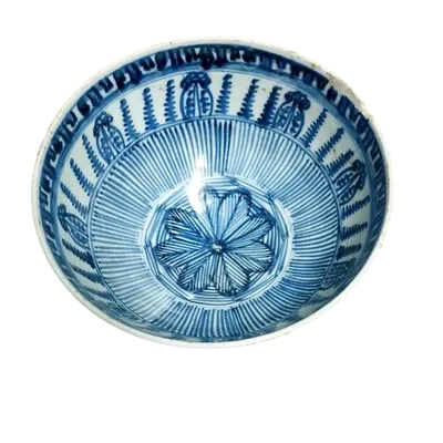 Ancienne coupe bleue de Chine 17ème siècle Dynastie MING