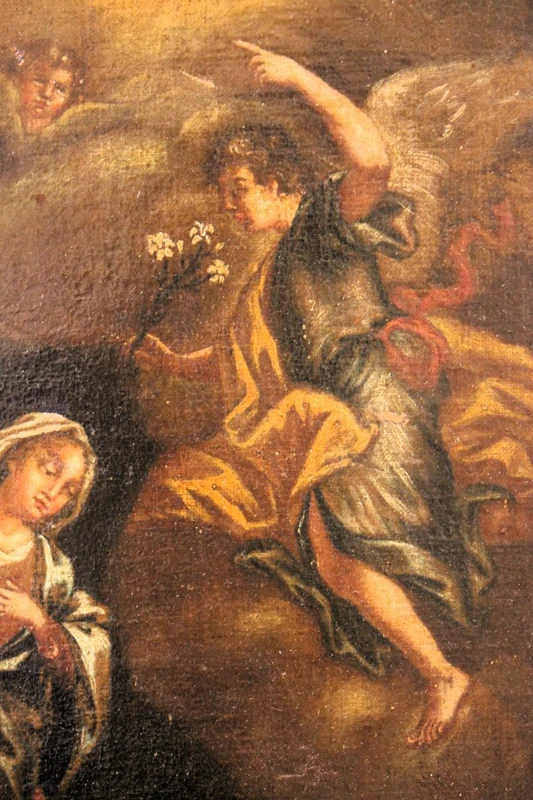 Annunciazione |  dipinto olio su tela,  XVIII sec