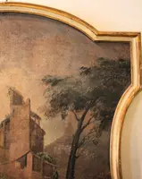 Paesaggio di ambito veneto, dipinto del XVIII sec.
