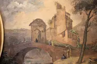 Paesaggio di ambito veneto, dipinto del XVIII sec.