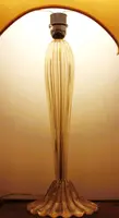 Lampada da tavolo Murano  anni '40/'50 - Vetro costolato con spolvero d'oro