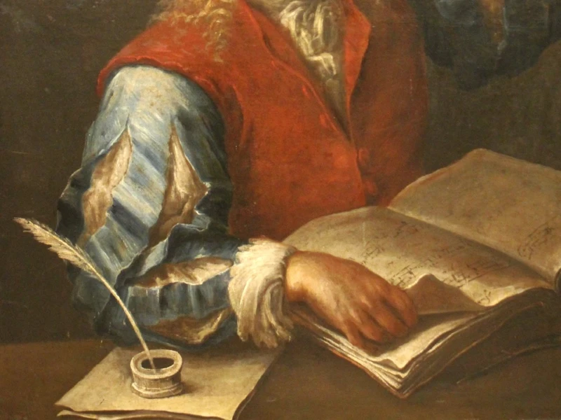 Il Compositore | Allegoria della follia.  Scuola lombarda, inizi XVIII secolo