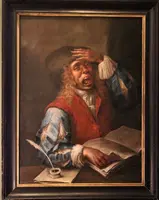 Il Compositore | Allegoria della follia.  Scuola lombarda, inizi XVIII secolo