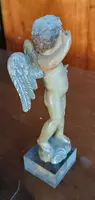 Petit angelot ancien en bois polychrome -Italie 18ème siècle