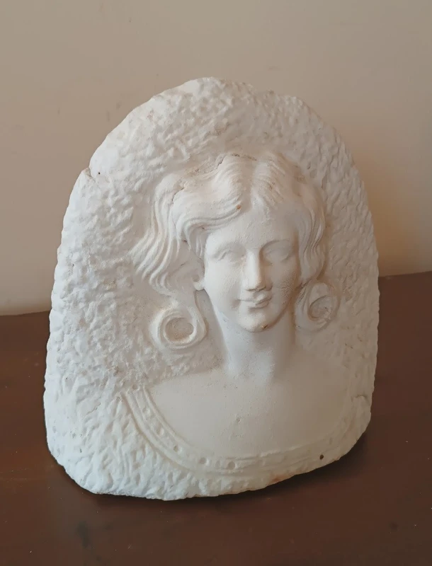 Sculpture ancienne en marbre début 20ème siècle Buste de femme