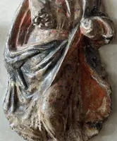 Madone en papier mâché et stuc 18e siècle ITALIE