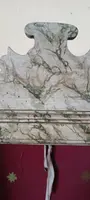 Antica teca  , vetrina , in legno laccato a finto marmo , XVIII secolo Marche Italia