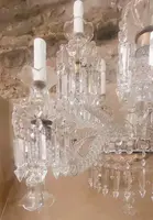 Grande lampadario di cristallo Francia anni '30/'40
