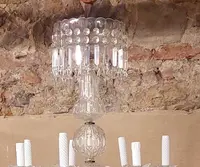 Grande lampadario di cristallo Francia anni '30/'40